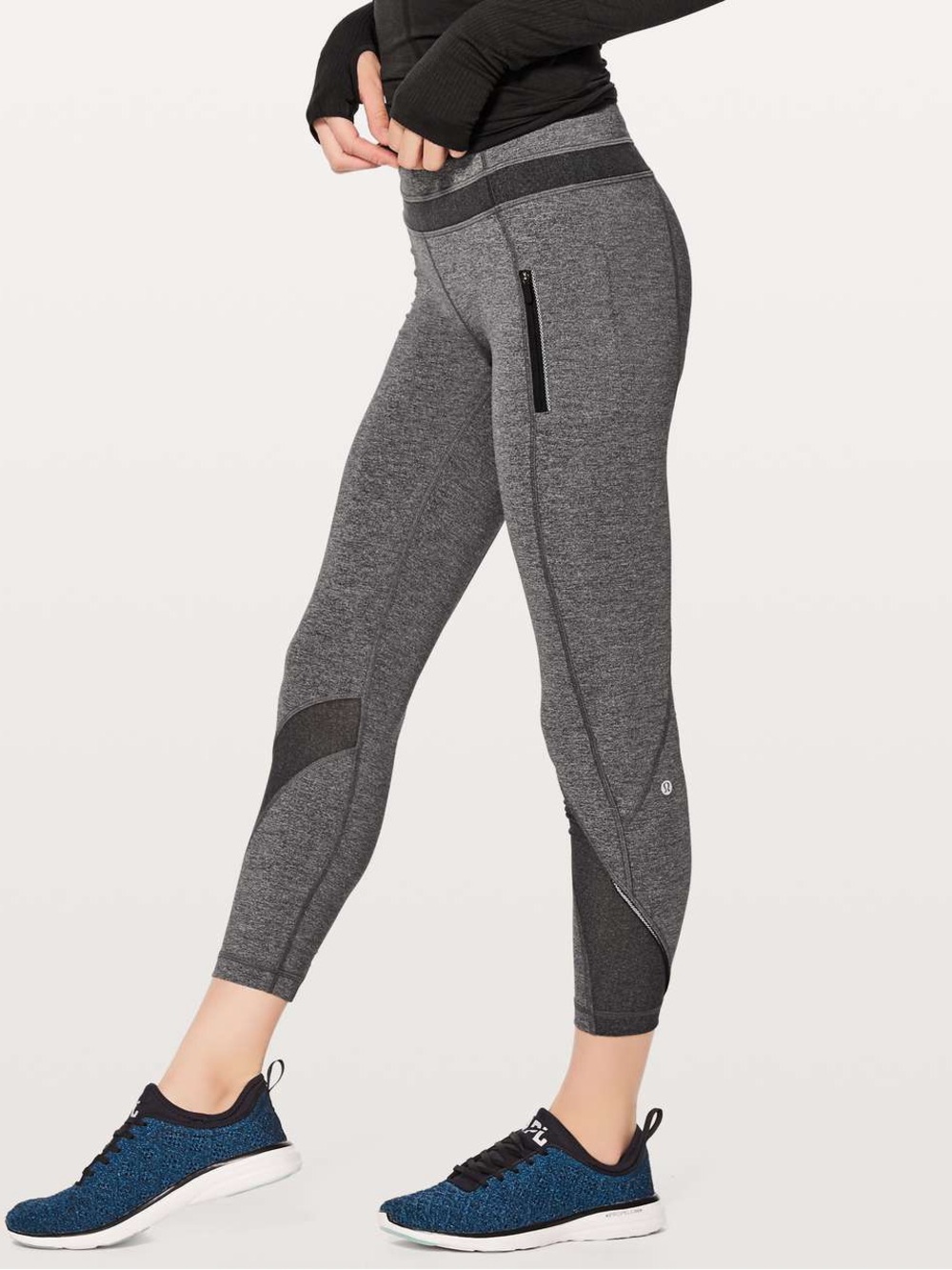 Lululemon Inspire Tight II | Heathered Black / Black